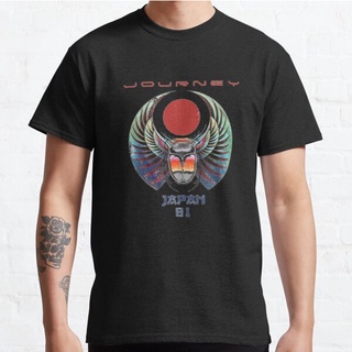 เสื้อยืดอินเทรนด์ผู้ชายอินเทรนด์ผู้หญิงเสื้อยืด พิมพ์ลาย Journey Japan 81 สไตล์คลาสสิกS-3XL