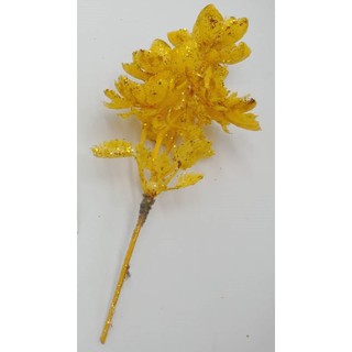 ดอกบัวโรยเกล็ดสีทอง ไหว้พระ 22cm.