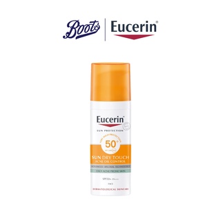 Eucerin ยูเซอริน ซัน ดราย ทัช ออยล์ คอนโทรล เฟซ เอสพีเอฟ50+ 50มล