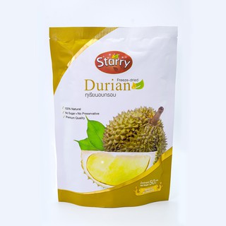 Starry ทุเรียนอบกรอบ 100% Freeze Dried Durian Fruit - Healthy Snack - Sugar Free