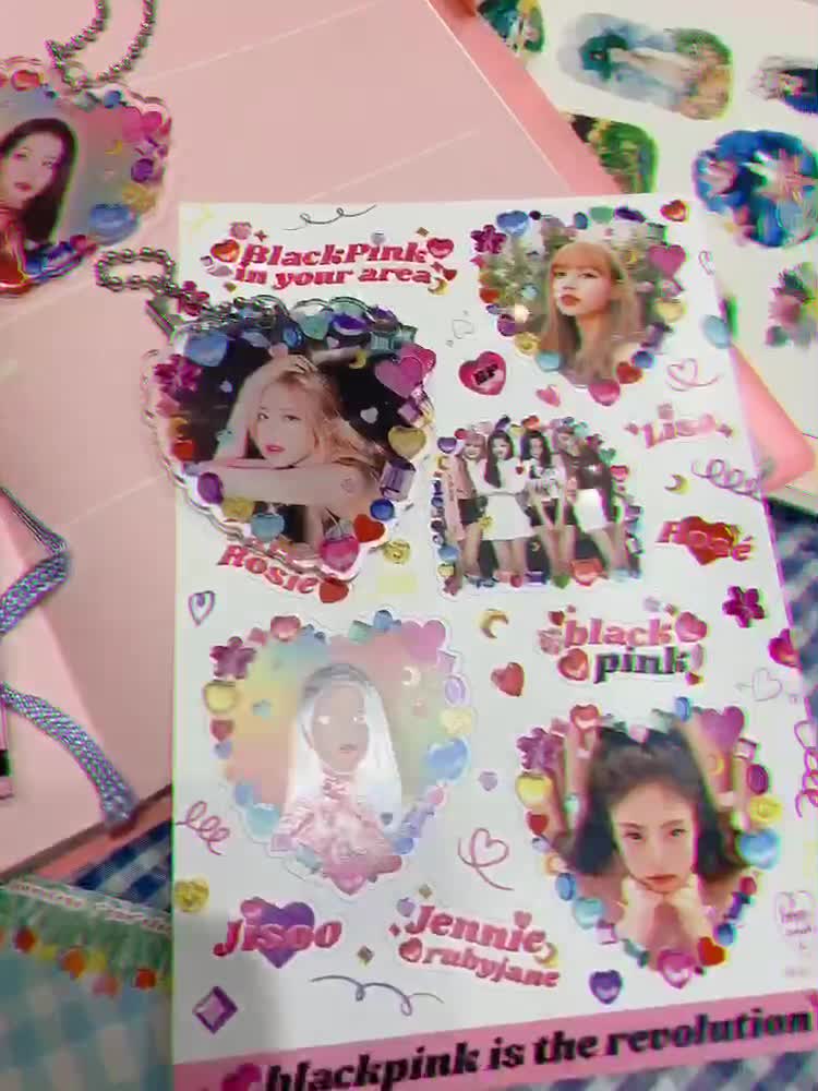 bp-เข็มกลัด-พวงกุญแจ-griptok-keyring-brooch-lisa-ros-jisoo-jennie-black-pink