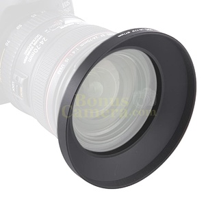 ฮู้ดโลหะแบบเกลียว ขนาด 77 มม. Metal Lens Hood 77mm