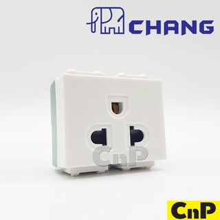 CHANG ปลั๊กกราวด์เดี่ยว แนวตั้ง สีขาว ช้าง รุ่น PCH-903N