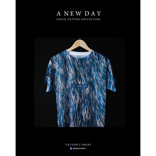 A NEW DAY 009  เสื้อลายสักสไตล์ญี่ปุ่น สกรีนเต็มตัวลายขนแมว ใส่ได้ทั้ง หญิง และ ชาย