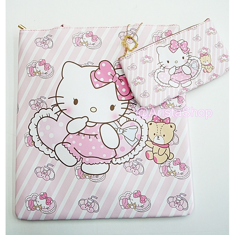 กระเป๋าสะพาย-กระเป๋าเอกสาร-hello-kitty-น่ารักๆ-แถมฟรี-กระเป๋าใบเล็ก