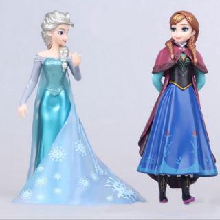 ภาพขนาดย่อของสินค้าของเล่นเด็กตุ๊กตาฟิกเกอร์ frozen เจ้าหญิง elsa anna