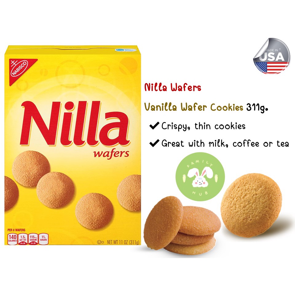 Nilla Wafers Vanilla Wafer Cookies 311g. บิสกิต กลิ่นวนิลา พร้อมส่ง