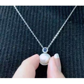 real-925-sterling-silver-necklace-pendant-with-sapphire-and-fresh-water-pearl-surrounded-by-clear-diamonds-na979-sa