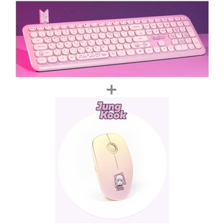 [Korea] BTS (Bangtan boys) TinyTan "Mouse + Keyboard SET", Official, Original, Authentic, army,  hobbies, K-pop, PC Accessory, Korean idol, BigHit Entertainment, bts pop, Wholesale DISCOUNT