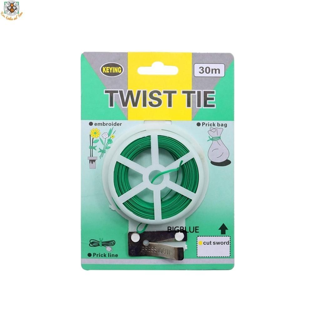 twist-tie-ลวดอเนกประสงค์-ลวดดัดต้นไม้-ลวดพันต้นไม้-ลวดเคลือบพลาสติก-ลวดมัดสายไฟ-30-เมตร