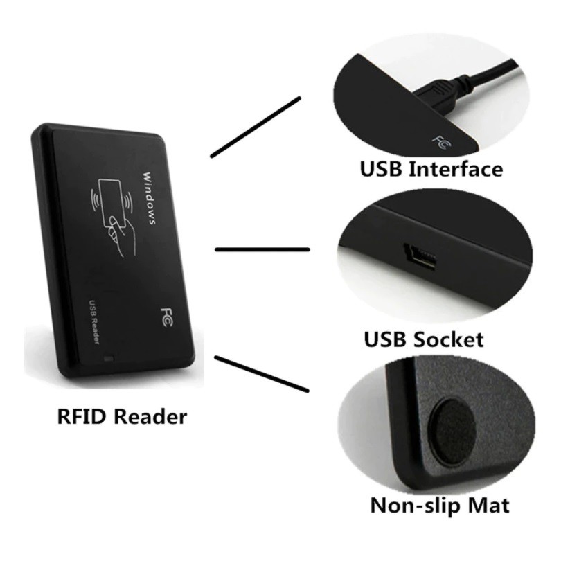 เครื่องอ่าน-rfid-แบบ-usb-รุ่น-b-อ่าน-8หลักหลัง-ic-13-56mhz-reader-proximity-sensor-smart-card-reader-for-access-control