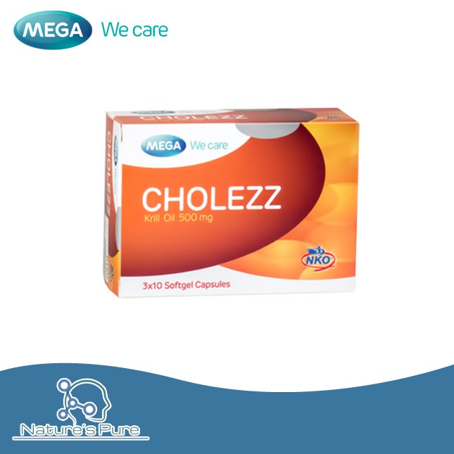 Mega We Care Cholezz(โคเลส คริลล์ออย 30 แคปซูล ) | Shopee Thailand