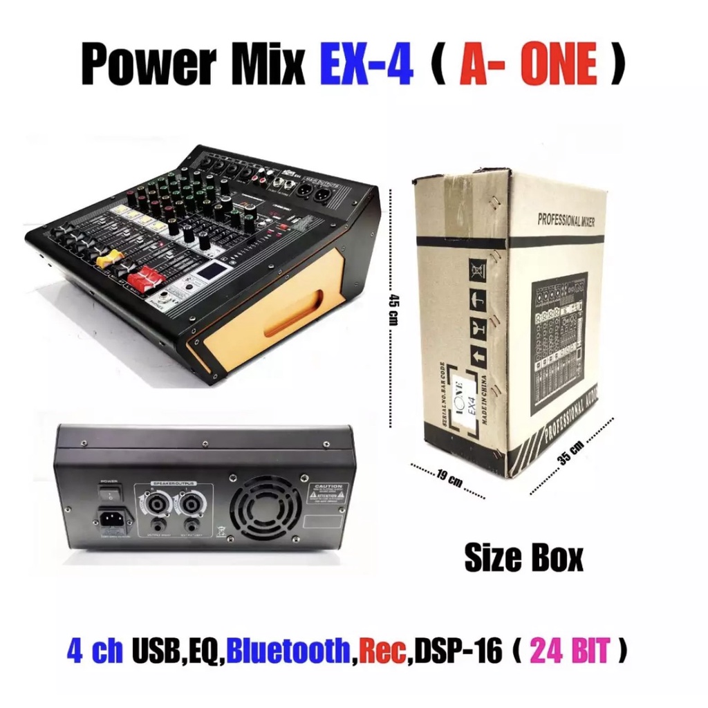 power-mixer-เพาเวอร์มิกซ์-a-one-4-ช่อง-600-วัตต์-4-ohm-รุ่น-ex-4-บลูทูธ