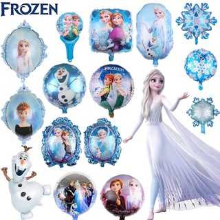 [พร้อมส่ง] ลูกโป่งฟอยล์ ลาย Disney Frozen 2 Purple Elsa Anna Olaf สําหรับตกแต่งผนังบ้าน ปาร์ตี้ 1 ชิ้น