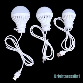 (Brightnessdin1) โคมไฟ Usb 5W แบบพกพา สําหรับตั้งแคมป์กลางแจ้ง