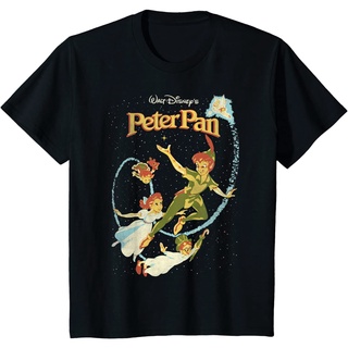 ราคาระเบิดเสื้อยืด พิมพ์ลายกราฟิก Disney Peter Pan Darling Flight สไตล์วินเทจ สําหรับเด็กS-3XL