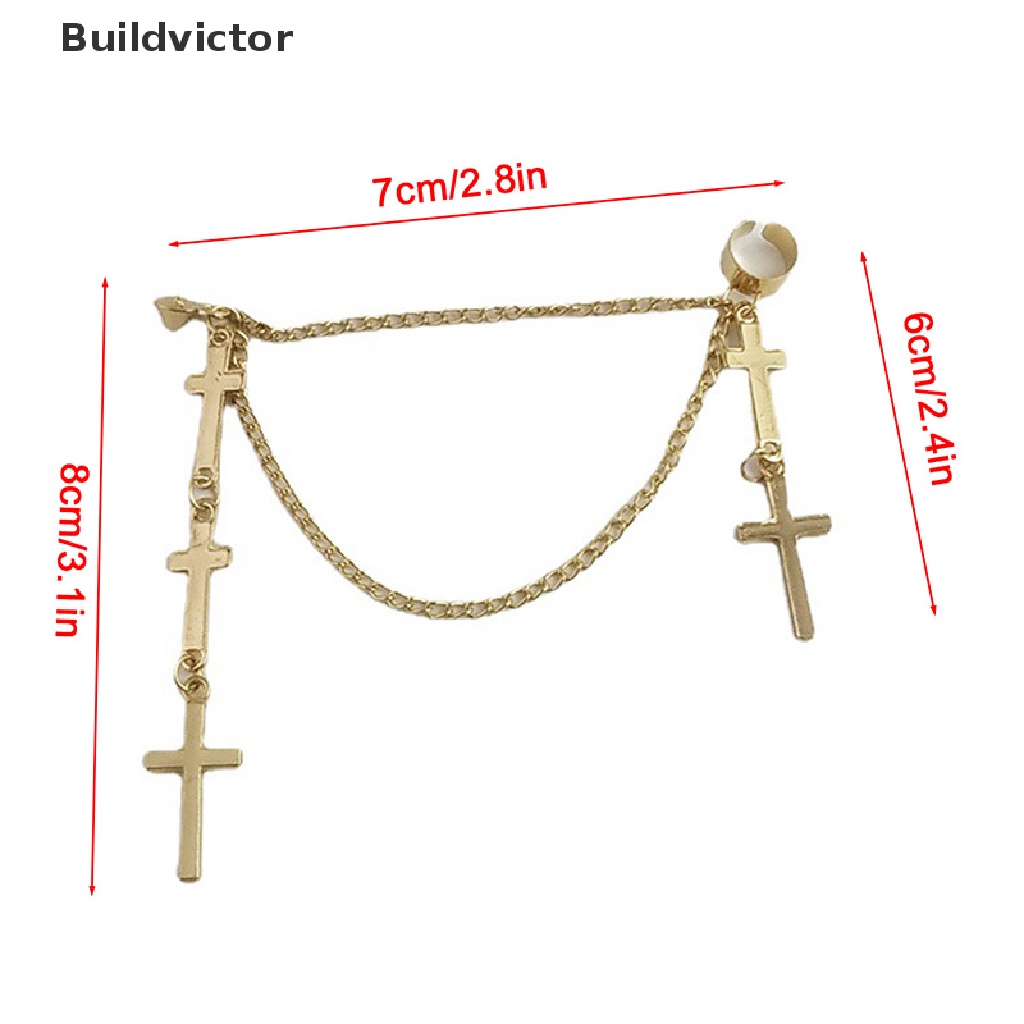 buildvictor-ต่างหูโลหะ-ห้อยจี้ไม้กางเขน-สไตล์พังก์-โกธิค-ฮิปฮอป