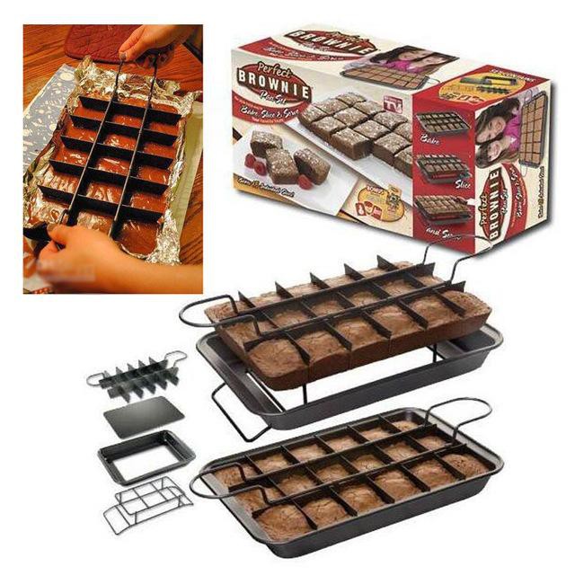 perfect-brownie-pan-set-ชุดถาดอบบราวนี่-18-ช่อง-ช่วยให้การทำบราวนี่เป็นเรื่องง่าย