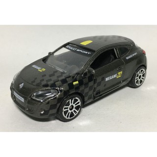 รถเหล็ก Majorette Renault Megane Coupe สีเทาคาดดำ