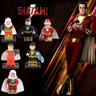 เข้ากันได้กับ Leging Marvel Minifigures DC Superman Shazam Billy Batson Joker Batman Building Blocks ของเล่นสําหรับเด็ก