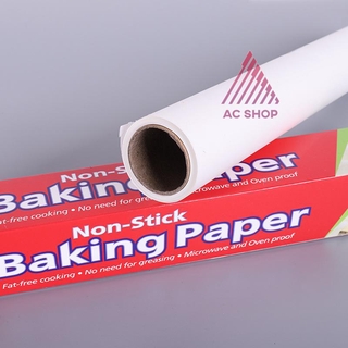 กระดาษไขรองอบ กระดาษไขรองอบทำขนม คุณภาพดีขนาด 5และ10 เมตร กระดาษไขรองอบ Baking Paper 1 ชิ้น