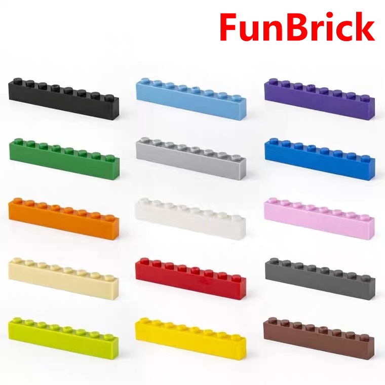 funbrick-ของเล่นบล็อคตัวต่ออิฐ-1x8-3008-50-ชิ้นพร้อมเลโก้-ตัวต่อที่มีชื่อเสียง