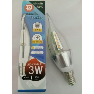 900362 หลอดไฟเปลวเทียน E14 แสงสีส้ม WARMWHITE หลอดไฟ  หลอดไฟE14