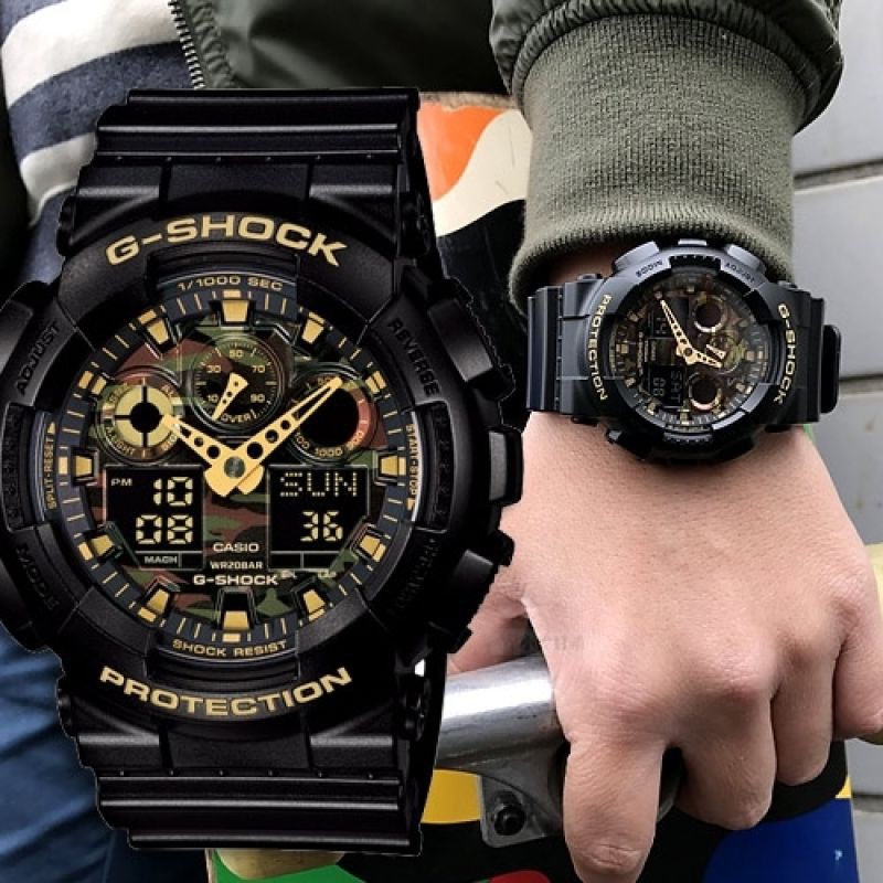 Casio G Shock GA 100CF 1A9 Black Shopee Thailand