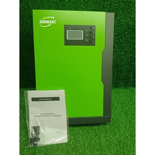 inverter Hybrid off grid Sunmart 5.5kW VMII Plus 48V100A MPPT สีเขียว รองการใช้งานแบบไม่ต่อแบตเตอรี่