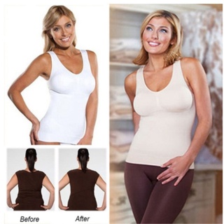 เสื้อกล้ามกระชับสัดส่วนผู้หญิง Cami Shaper Body ShapeWear Tummy Control Seamless Vest