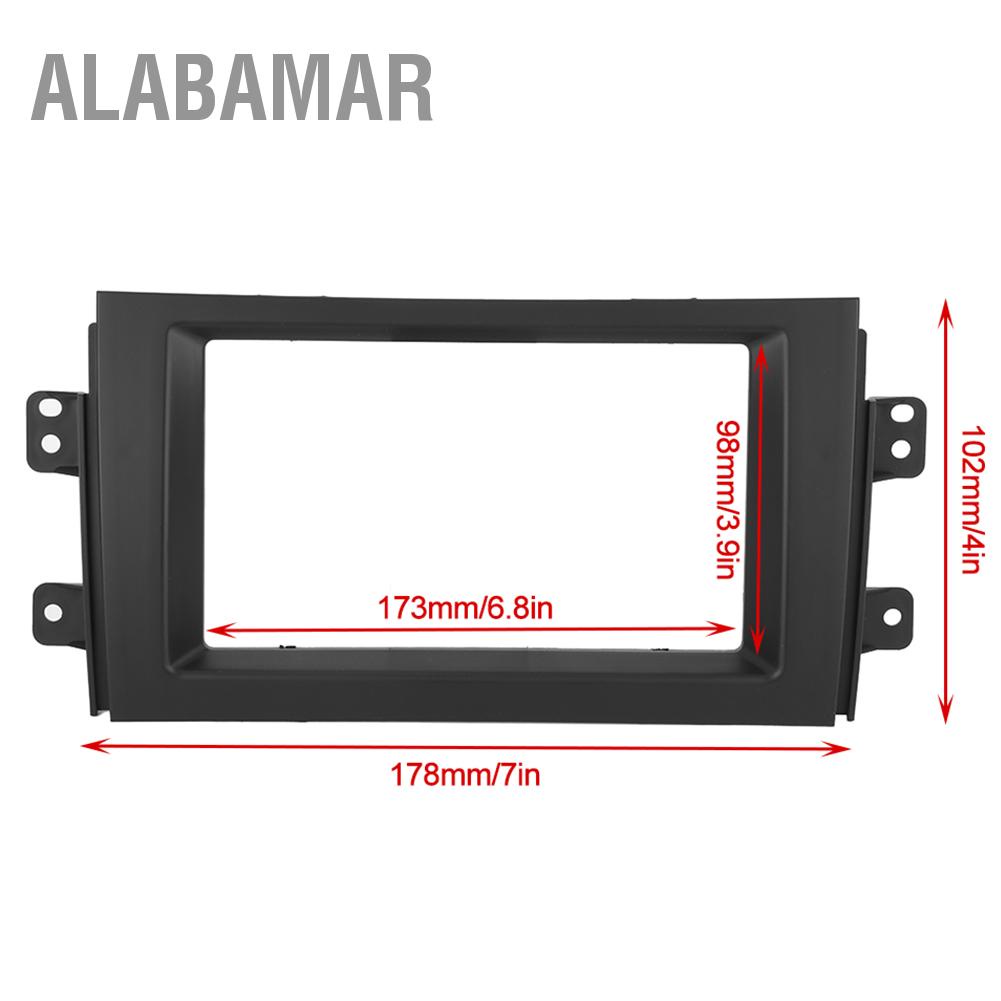 alabama-ชุดกรอบแผงวิทยุ-dvd-สเตอริโอ-สําหรับ-suzuki-sx4