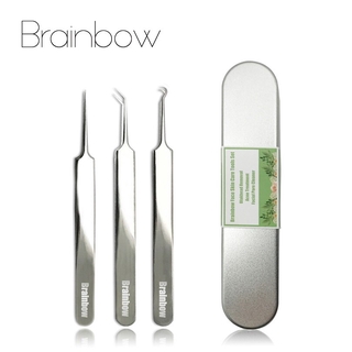 Brainbow เครื่องมือกําจัดสิวหัวดําและกําจัดสิวเสี้ยนสีรุ้ง 3 ชิ้น