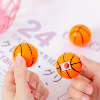 เครื่องเหลาบาสเก็ตบอล ลายน่ารัก สีแคนดี้ เครื่องเขียน สําหรับโรงเรียน สํานักงาน 2 ชิ้น