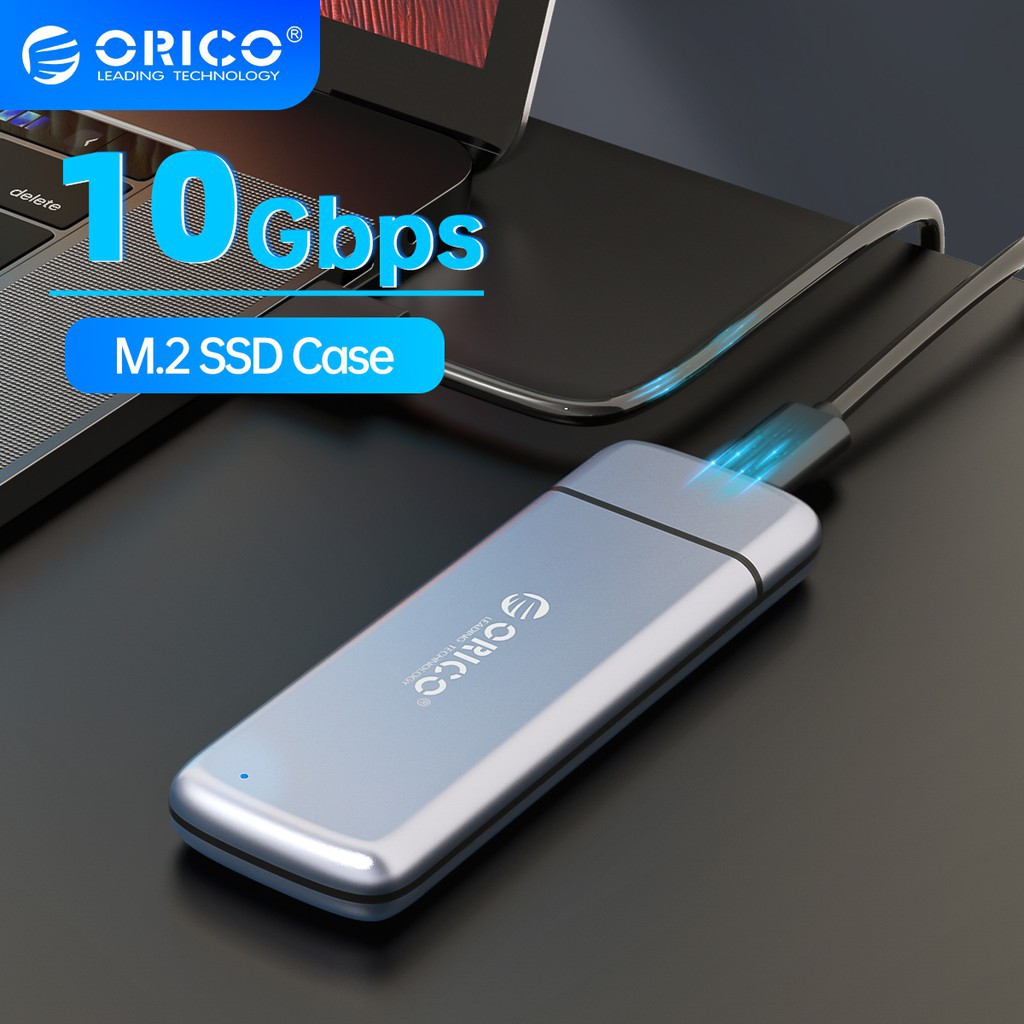 ภาพหน้าปกสินค้าORICO M2 SSD Case NVME NGFF SATA Enclosure M.2 to USB Type C 3.1 Transparent Hard Drive EnclosureM2L2 จากร้าน orico.officialstore บน Shopee