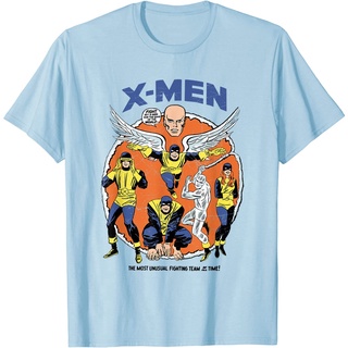 เสือยืดผู้ชาย เสื้อบอดี้โ Marvel Original X-Men Mutants Classic Retro Comic T-Shirt Marvel Mens*gb