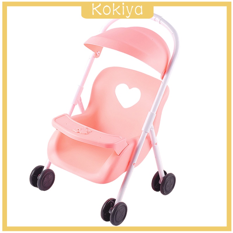 ภาพสินค้าของเล่นเด็กตุ๊กตาพลาสติกรถเข็นเด็กแบบพับง่ายสีม่วง จากร้าน kokiya.th บน Shopee ภาพที่ 8