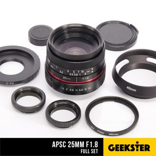 ภาพหน้าปกสินค้าชุดใหญ่ APSC 25 mm f1.8 mk2 ( Red Edition ) Lens ( เลนส์มือหมุน 25mm 1.8 ) ที่เกี่ยวข้อง