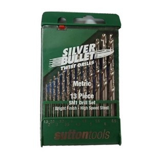 SUTTON SM1 ดอกสว่านเจาะไม้ เหล็ก ไฮสปีด 1.5-6.5mm. 13 ดอก