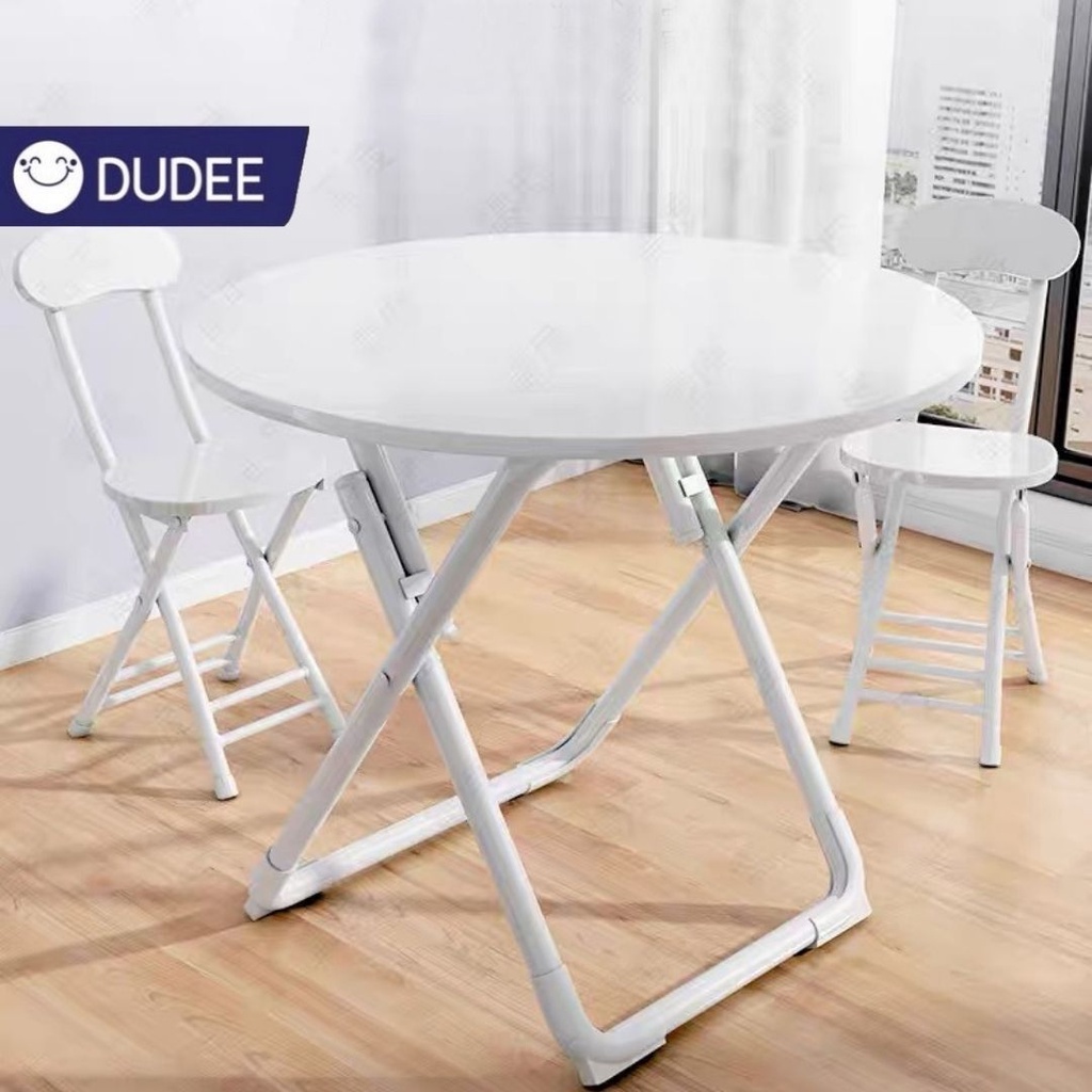 dudee-โต๊ะกลมพับเก็บได้-ใช้ประทานอาหาร-ประหยัดพื้นที่