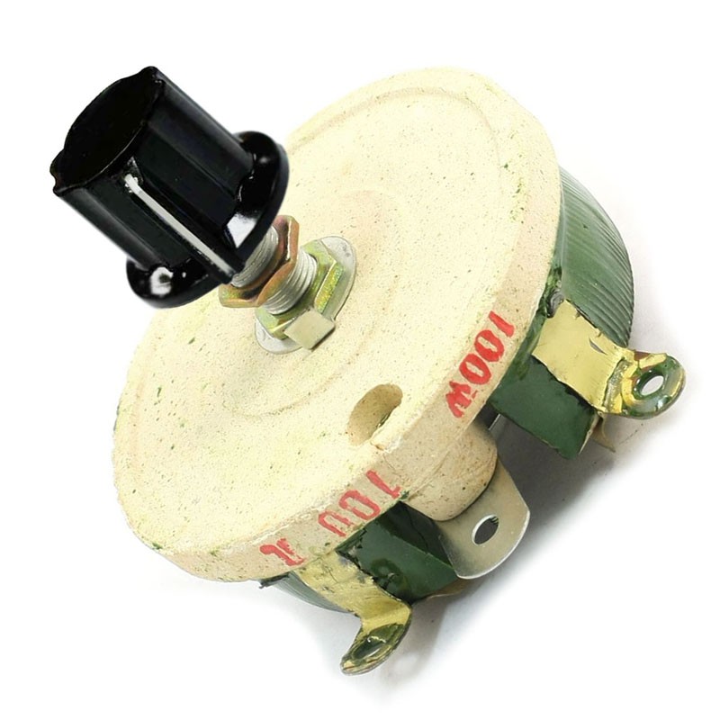 HADIIH Potentiomètre Céramique Rotatif 100W 100 Ohms – Rhéostat Puissant Pour DIY Et Réparations