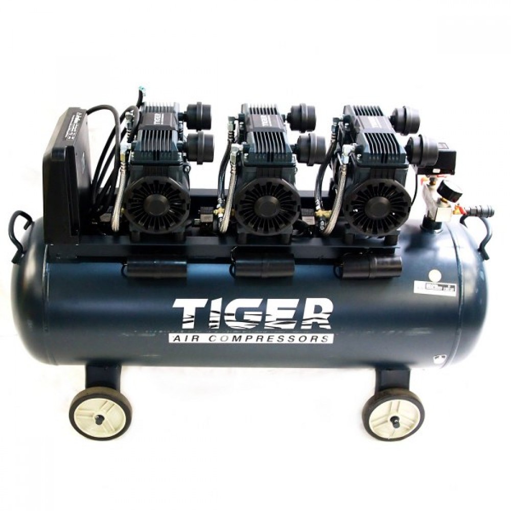 tiger-ปั๊มลม-oil-free-jaguar-120-120-ลิตร-120-l-ปั๊มลมชนิดเงียบ-แบบไร้น้ำมัน-ปั๊มลมออยฟรี-ปั้มลมออยฟรี-ปั้มลม-ปั้มลม