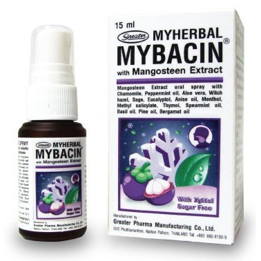 สเปร์ยพ่นในช่องปากผสมสารสกัดมังคุด-mybacin-mangosteen-extract