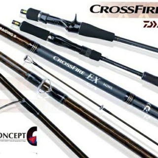 คันได​ว่า​DAIWA​ CROSSFIRE​ EX​ 661​ไกด์​ฟู​จิ​รี​ซีท​ฟูจิ​เ​บท​/สปินท่อนเดียว