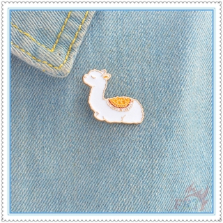 ★ Alpaca - เข็มกลัด Vicuna น่ารัก ★ 1 ชิ้น การ์ตูนสัตว์ แฟชั่น Doodle เคลือบ Pins กระเป๋าเป้สะพายหลัง กระดุม เข็มกลัด