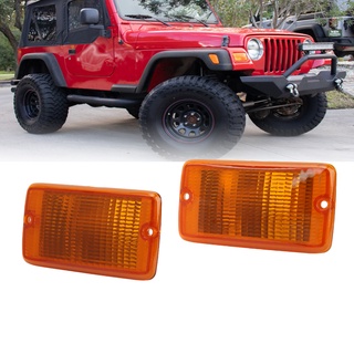 Alabama327 ฝาครอบไฟเลี้ยว 55156488Ab แบบเปลี่ยน สําหรับ Jeep Wrangler Rubicon Sahara 2 ชิ้น