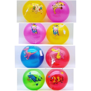 ลูกบอลเด็ก เป่าลม ขนาด 25 ซม. (คละแบบ)บอลชายหาด ลายการ์ตูน สีสันสดใส ของเล่นกลางแจ้ง สีสันสวยงาม