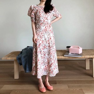 Floral Maxi Dress ชุดแม็กซี่เดรสยาว Made in Korea งานดีมากๆ รุ่นนี้เป็นผ้าชีฟองพิมพ์ลายสวยชัด เนื้อผ้านิ่มมากๆค่ะ ใส่สบา