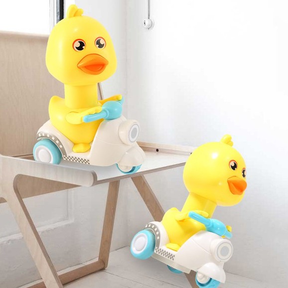 toy-duckmtr-ของเล่นเป็ดน้อย-เป็ดน้อยขี่รถ-กดหัววิ่งได้-ไม่ต้องใช้ถ่าน-รถบังคับ-ของเล่น-ของเล่นเด็ก