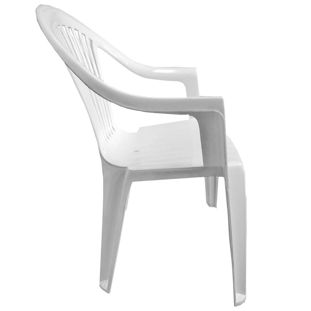 โต๊ะ-เก้าอี้-เก้าอี้พนักพิงมีที่วางแขน-spring-venus4-สีขาว-เฟอร์นิเจอร์นอกบ้าน-สวน-อุปกรณ์ตกแต่ง-plastic-chair-spring-ve