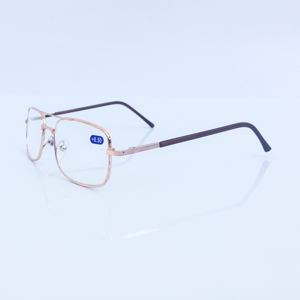 แว่นสายตายาว-แว่นตาคุณภาพ-ทรงเหลี่ยมมีคาดกลาง-ค่าสายตา-0-50-ถึง-3-00-รุ่น-l2811